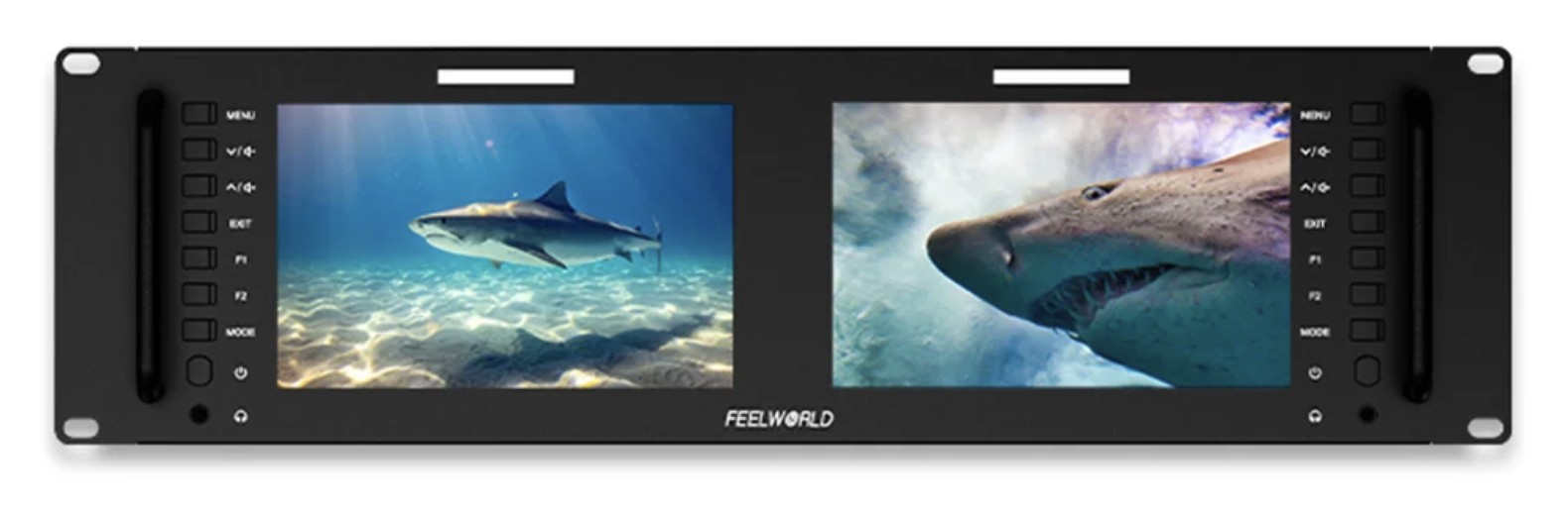 FEELWORLD D71 PLUS-H — Dual 7-inch Rack Monitor